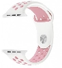 Apple Watch 38mm Kordon Spor Silikon Delikli KRD-02 - Pembe