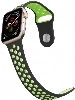 Apple Watch 38mm Kordon Spor Silikon Delikli KRD-02 - Yeşil