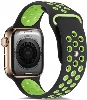 Apple Watch 38mm Kordon Spor Silikon Delikli KRD-02 - Yeşil