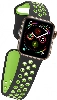 Apple Watch 38mm Kordon Spor Silikon Delikli KRD-02 - Yeşil