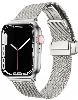 Apple Watch 38mm Kordon Zore KRD-85 22mm Metal Kordon - Gümüş