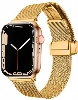 Apple Watch 38mm Kordon Zore KRD-85 22mm Metal Kordon - Gümüş