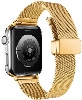 Apple Watch 38mm Kordon Zore KRD-85 22mm Metal Kordon - Gümüş