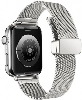 Apple Watch 38mm Kordon Zore KRD-85 22mm Metal Kordon - Gümüş