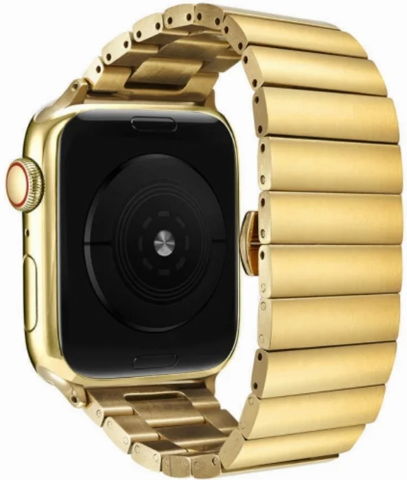 Apple Watch 40mm KRD-41 Ayarlanabilir Metal Kordon - Gold