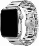 Apple Watch 44mm KRD-41 Ayarlanabilir Metal Kordon - Gümüş