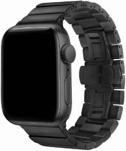Apple Watch 42mm KRD-41 Ayarlanabilir Metal Kordon - Siyah