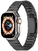 Apple Watch 38mm Metal Kordon Çizgi Tasarım Şık Ve Dayanıklı KRD-82 - Gümüş