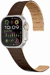 Apple Watch 40mm Kordon Çizgili Desenli Silikon KRD-111 Kordon - Kahve