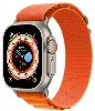 Apple Watch 40mm Kordon Hasır Metal Toka Dizaynlı KRD-74 - Turuncu