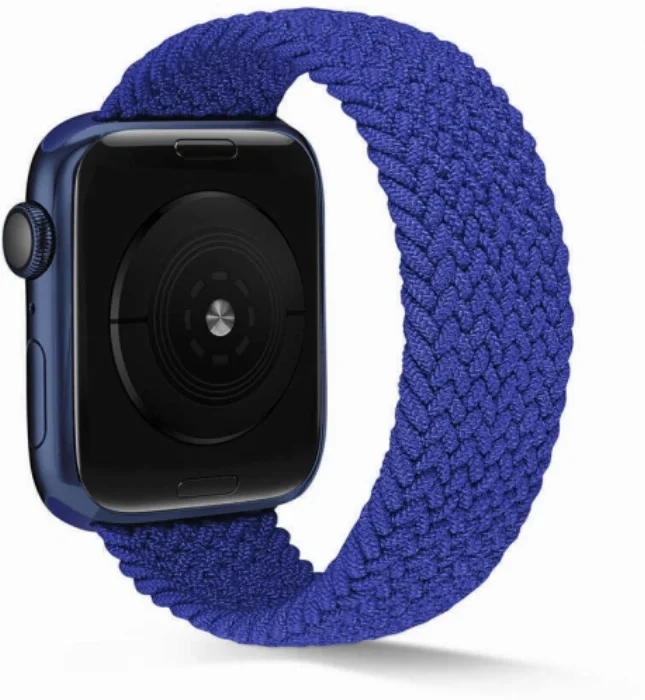 Apple Watch 40mm Kordon Hasır Örgü KRD-38 - Mavi