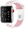 Apple Watch 40mm Kordon Spor Silikon Delikli KRD-02 - Pembe