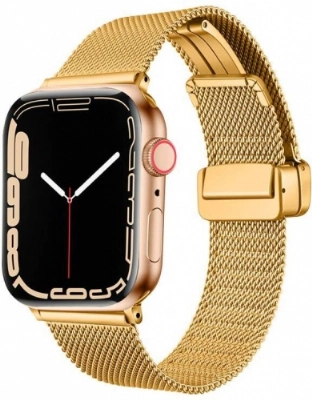 Apple Watch 40mm Kordon Zore KRD-85 22mm Metal Kordon - Gold