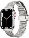 Apple Watch 40mm Kordon Zore KRD-85 22mm Metal Kordon - Gümüş