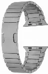 Apple Watch 40mm Metal Kordon Çizgi Tasarım Şık Ve Dayanıklı KRD-82 - Gri