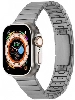 Apple Watch 40mm Metal Kordon Çizgi Tasarım Şık Ve Dayanıklı KRD-82 - Gri