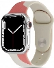 Apple Watch 40mm Silikon Kordon Renkli Desenli Esnek KRD-62 - Rouge Powder