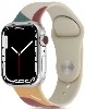 Apple Watch 40mm Silikon Kordon Renkli Desenli Esnek KRD-62 - Rouge Powder