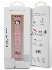 Apple Watch 41mm Hello Kitty Orjinal Lisanslı Yazı Logolu Fiyonk & Kitty Head Silikon Kordon - Krem