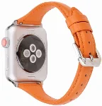 Apple Watch 42mm Deri Kordon KRD-28 - Kahverengi