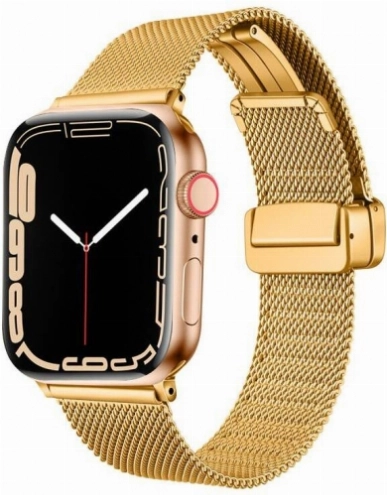 Apple Watch 42mm Kordon Zore KRD-85 22mm Metal Kordon - Gold