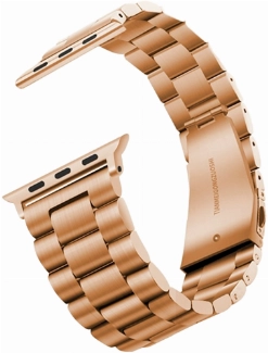 Apple Watch 44mm Kordon Band-04 Metal Kordon - Rose Gold