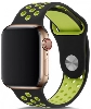 Apple Watch 44mm Kordon Spor Silikon Delikli KRD-02 - Koyu Yeşil