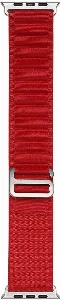 Apple Watch 44mm Zore Band-74 Hasır Kordon - Kırmızı