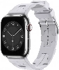 Apple Watch Ultra 49mm Kordon Metal Toka Tasarımlı KRD-92 Silikon Kordon - Mavi Açık