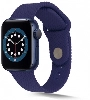 Apple Watch Ultra 49mm Silikon Kordon Hasır Örgü Dizayn KRD-37 - Lacivert