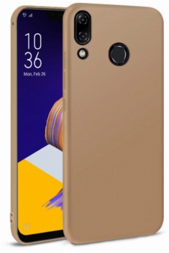 Asus Zenfone 5 (ZE620KL) Kılıf İnce Soft Mat Renkli Esnek Silikon Kapak - Gold