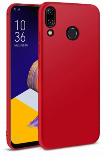 Asus Zenfone 5 (ZE620KL) Kılıf İnce Soft Mat Renkli Esnek Silikon Kapak - Kırmızı