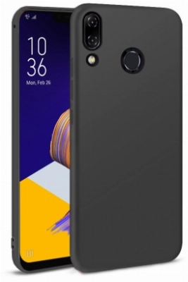 Asus Zenfone 5 (ZE620KL) Kılıf İnce Soft Mat Renkli Esnek Silikon Kapak - Siyah