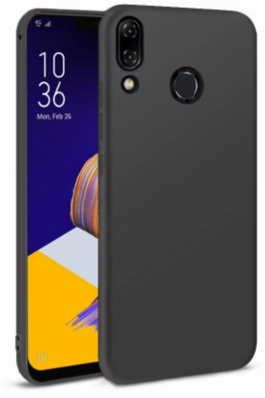 Asus Zenfone 5 (ZE620KL) Kılıf İnce Soft Mat Renkli Esnek Silikon Kapak - Siyah