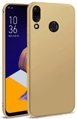 Asus Zenfone Max Pro ZB602KL Kılıf İnce Soft Mat Renkli Esnek Silikon Kapak - Gold