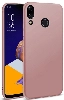 Asus Zenfone Max Pro ZB602KL Kılıf İnce Soft Mat Renkli Esnek Silikon Kapak - Rose Gold