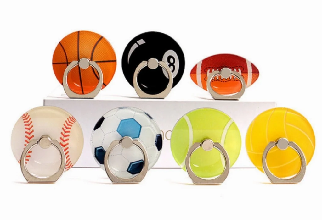 Ball Ring Yüzük Telefon Tutucu - Futbol Topu