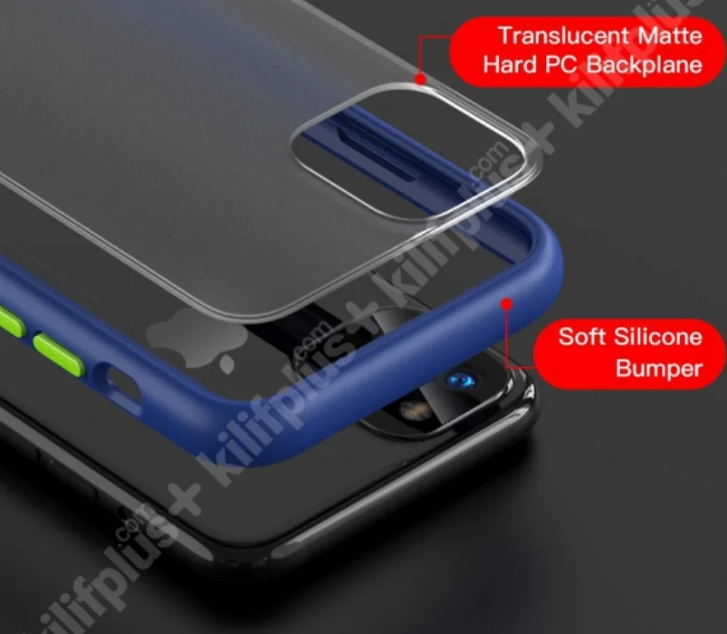 Benks Apple iPhone 11 Kılıf Arkası Mat Magic Smooth Drop Resistance Kapak - Mavi