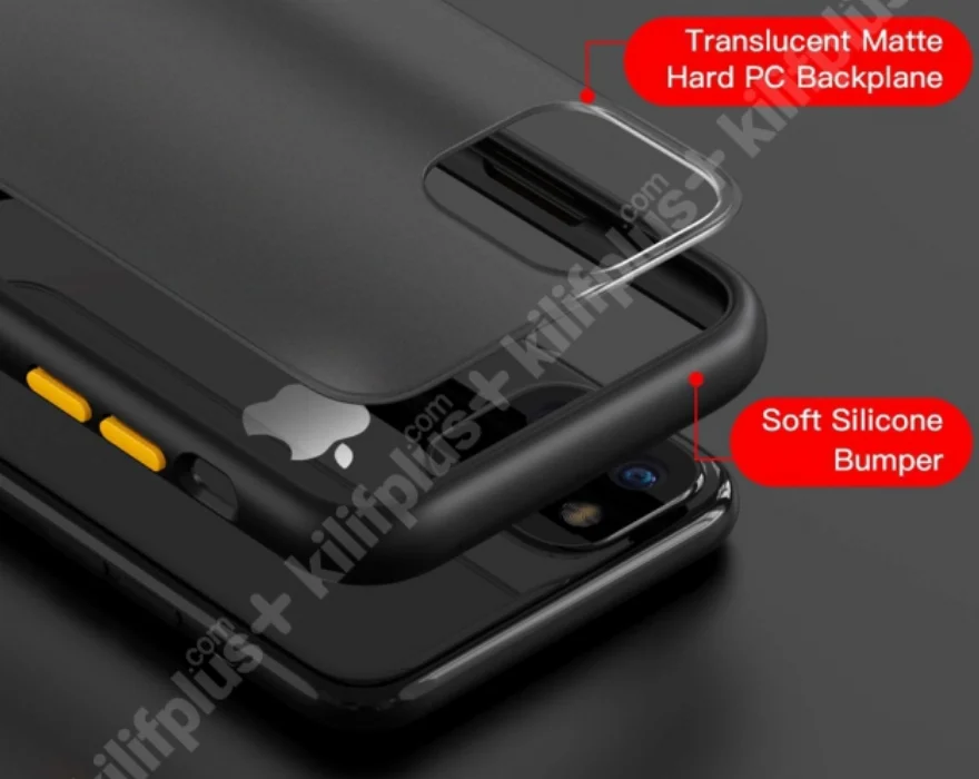 Benks Apple iPhone 11 Kılıf Arkası Mat Magic Smooth Drop Resistance Kapak - Siyah