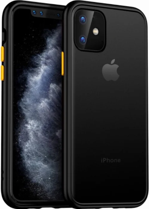 Benks Apple iPhone 11 Kılıf Arkası Mat Magic Smooth Drop Resistance Kapak - Siyah