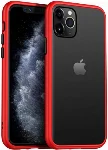 Benks Apple iPhone 11 Pro Max Kılıf Arkası Mat Magic Smooth Drop Resistance Kapak - Kırmızı