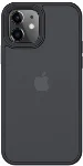 Benks Apple iPhone 12 (6.1) Case Hybrid Serisi Silikon Mat Kapak - Siyah