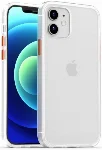 Benks Apple iPhone 12 (6.1) Kılıf Arkası Mat Magic Smooth Drop Resistance Kapak - Beyaz