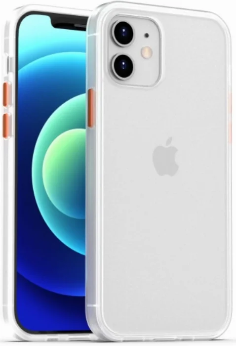 Benks Apple iPhone 12 (6.1) Kılıf Arkası Mat Magic Smooth Drop Resistance Kapak - Beyaz
