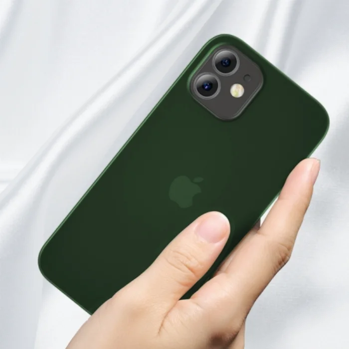 Benks Apple iPhone 12 (6.1) Ultra Kılıf Lollipop Serisi Matte Protective Cover - Yeşil