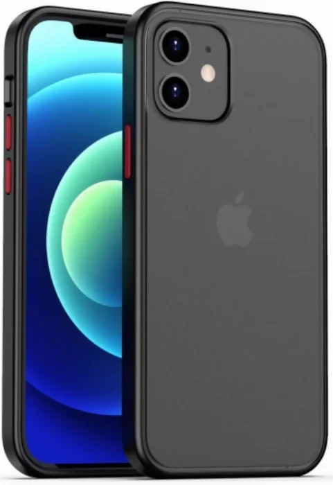 Benks Apple iPhone 12 Mini (5.4) Kılıf Arkası Mat Magic Smooth Drop Resistance Kapak - Siyah