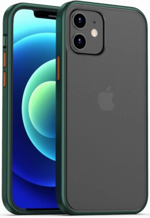 Benks Apple iPhone 12 Mini (5.4) Kılıf Arkası Mat Magic Smooth Drop Resistance Kapak - Yeşil