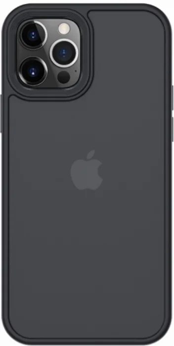 Benks Apple iPhone 12 Pro (6.1) Case Hybrid Serisi Silikon Mat Kapak - Siyah