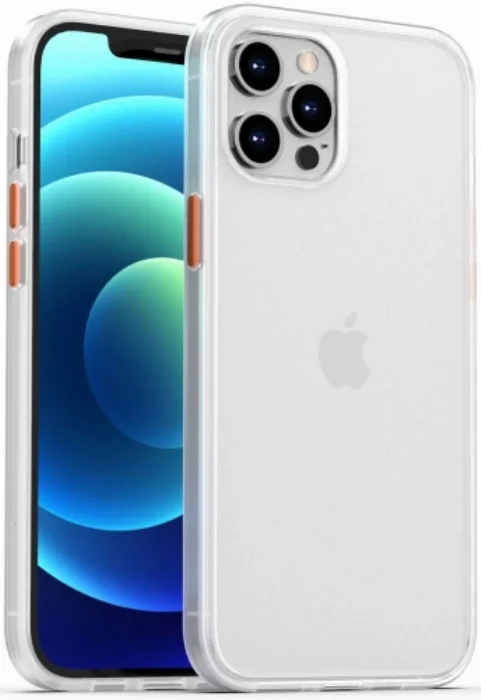 Benks Apple iPhone 12 Pro (6.1) Kılıf Arkası Mat Magic Smooth Drop Resistance Kapak - Beyaz