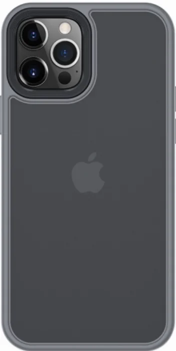 Benks Apple iPhone 12 Pro Max (6.7) Case Hybrid Serisi Silikon Mat Kapak - Gümüş